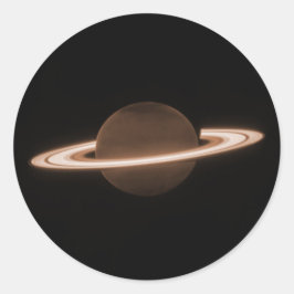 Adesivo Redondo Infravermelho do Telescópio Espacial Web JWST Jame