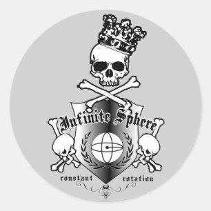 Adesivo Redondo infskull