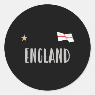 Adesivo Redondo Inglaterra Fan Shirt English Flag