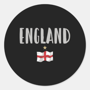Adesivo Redondo Inglaterra Fan Shirt English Flag