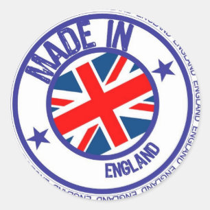 Adesivo Redondo Inglaterra feita