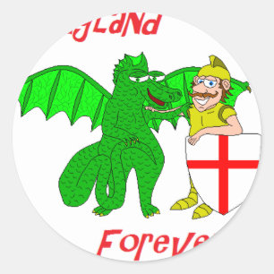 Adesivo Redondo Inglaterra para sempre