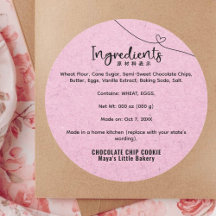 Ingrediente de Padaria Coração Rosa Fofo Kraft