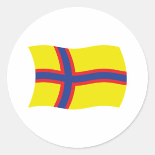 Adesivo Redondo Ingrian Finns Flag Sticker