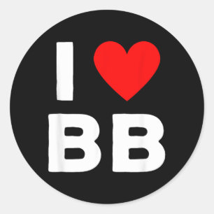 Adesivo Redondo Iniciais Bb Amor Primeiro Último Nome Personalizad
