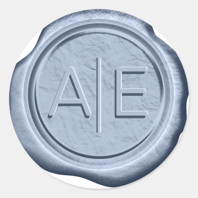 Adesivo Redondo Iniciais de Destaque de Destaque de Selagem de Cer (Frente)