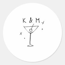 Iniciais Personalizadas De Martini Impressionante