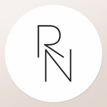 Iniciais Sobrepostas de Aparência Moderna