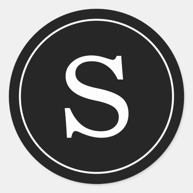 Adesivo Redondo Inicial personalizada (Frente)