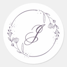 Adesivo Redondo Initial Sticker