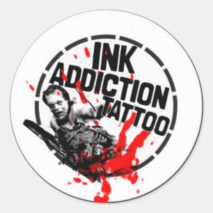 Adesivo Redondo ink_addiction_button_idea1