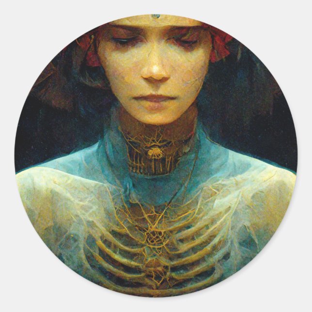 Adesivo Redondo Inner View Fantasy Sci-Fi (Frente)