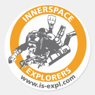 Adesivo Redondo InnerSpace Explorers autocolante