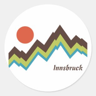 Adesivo Redondo Innsbruck Áustria