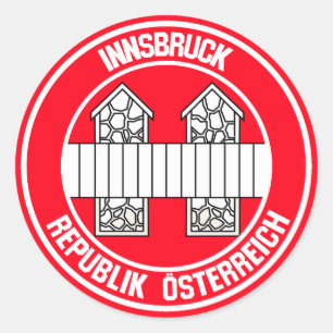 Adesivo Redondo Innsbruck Round Emblem