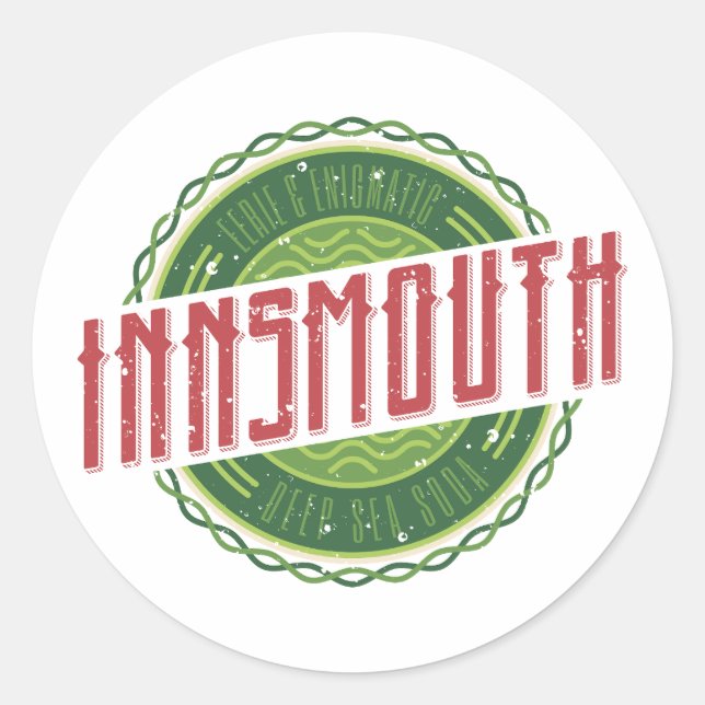 Adesivo Redondo Innsmouth Lovecraft Soda Soft Drink (Frente)