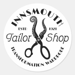 Adesivo Redondo Innsmouth Tailor Lovecraft