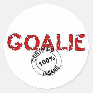 Adesivo Redondo Insane Goalie Sticker