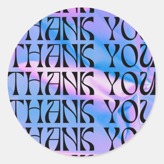 Adesivo Redondo Inserção de mídia Pop Psicodélica de 90s (Frente)