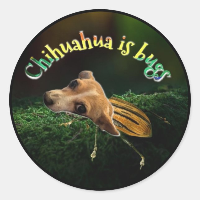 Adesivo Redondo Inseto de nata (Frente)