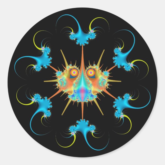 Adesivo Redondo Inseto e antivírus Caulimo (Frente)