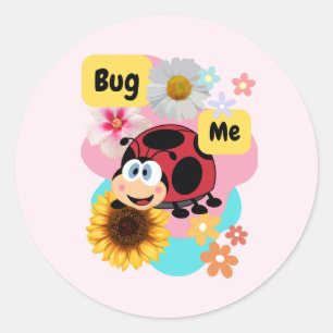 Adesivo Redondo Inseto-me: Ladybug