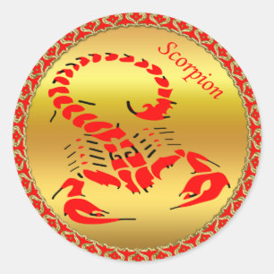 Adesivo Redondo Inseto muito peçonhento venenoso vermelho do