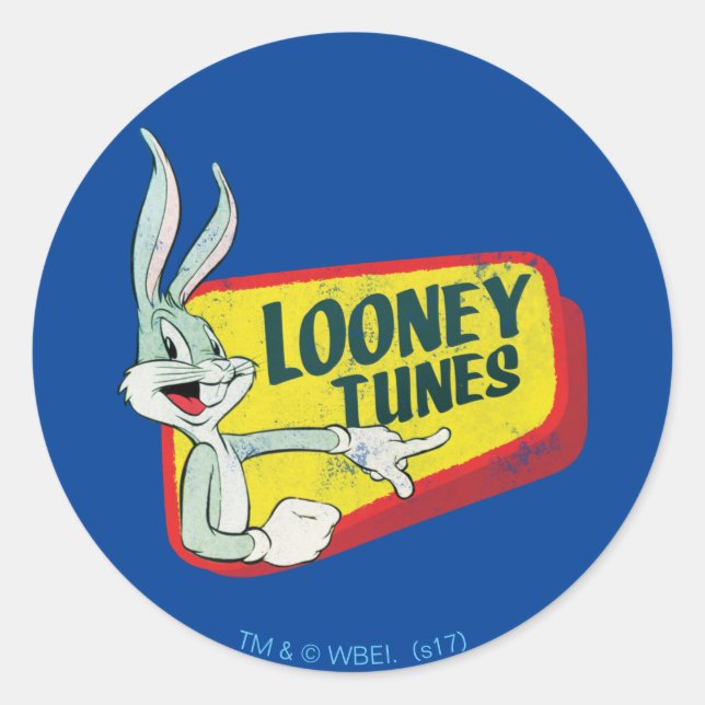 Adesivo Redondo INSETOS BUNNY™ LOONEY TUNES™ Patch (Frente)