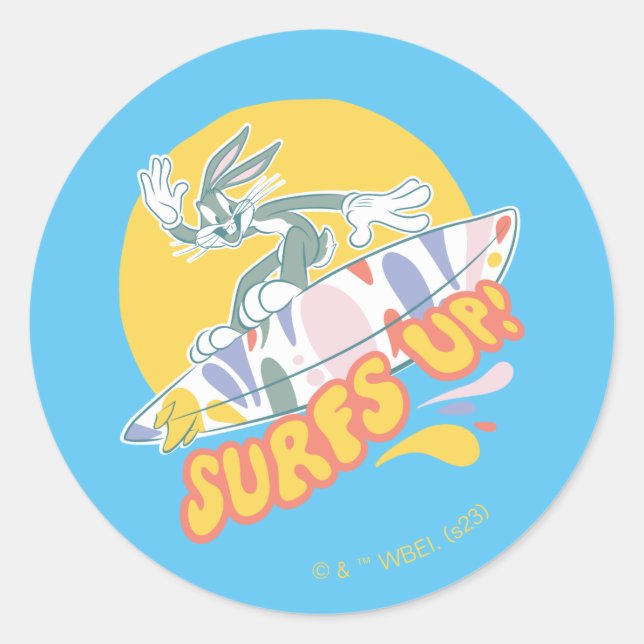 Adesivo Redondo INSETOS BUNNY™ - Surfs Up! (Frente)