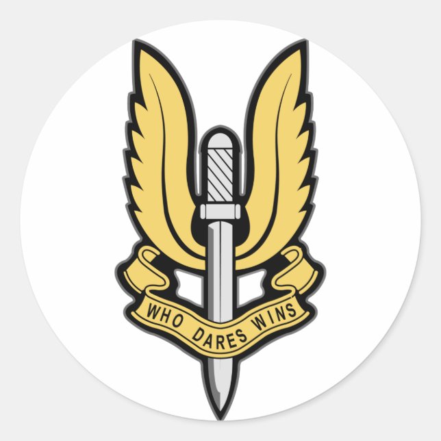 Adesivo Redondo Insígnia SAS (Frente)