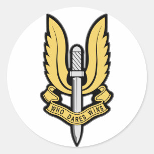 Adesivo Redondo Insígnias do SAS