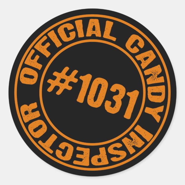 Adesivo Redondo Inspetor Candy (Frente)