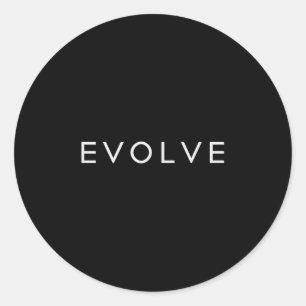 Adesivo Redondo Inspiração de Evolução de Cotação Motivacional Min