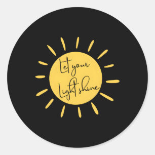 Adesivo Redondo Inspiração Deixe Sua Motivação De Citação Brilhant