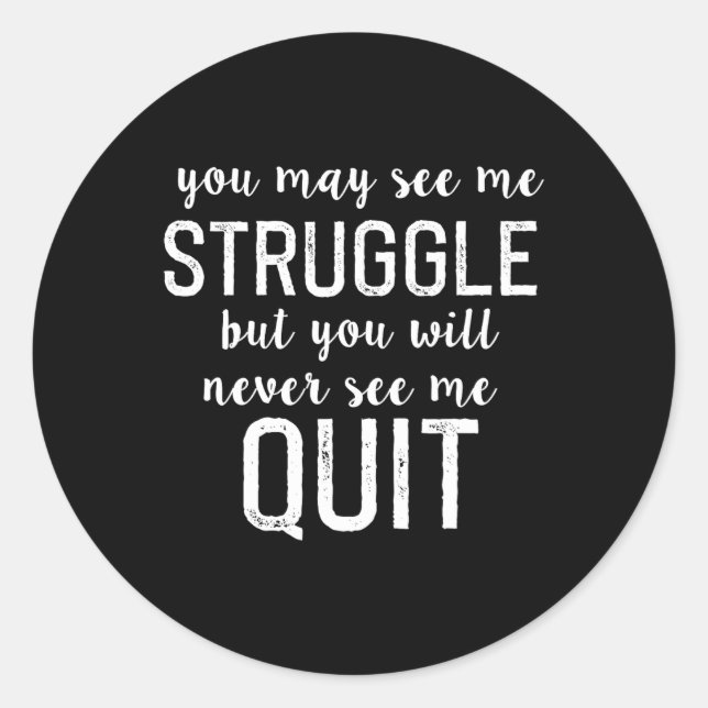 Adesivo Redondo Inspiração motivacional para a criação de homens m (Frente)