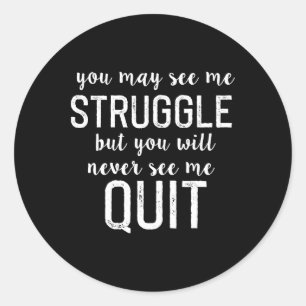 Adesivo Redondo Inspiração motivacional para a criação de homens m