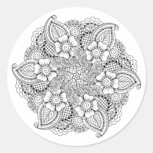 Adesivo Redondo Inspirado em volta do elemento