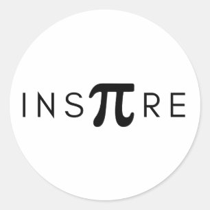 Adesivo Redondo Inspire Pi Day Matemática