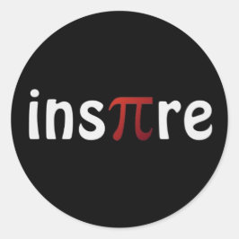 Adesivo Redondo Inspire Pi Day Math Sticker