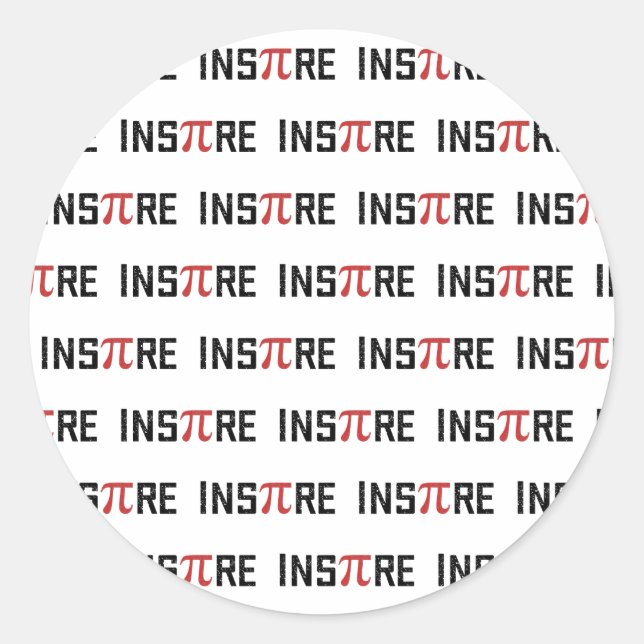 Adesivo Redondo InsPire Pi dia | Presentes de Matemática Feliz Pi- (Frente)