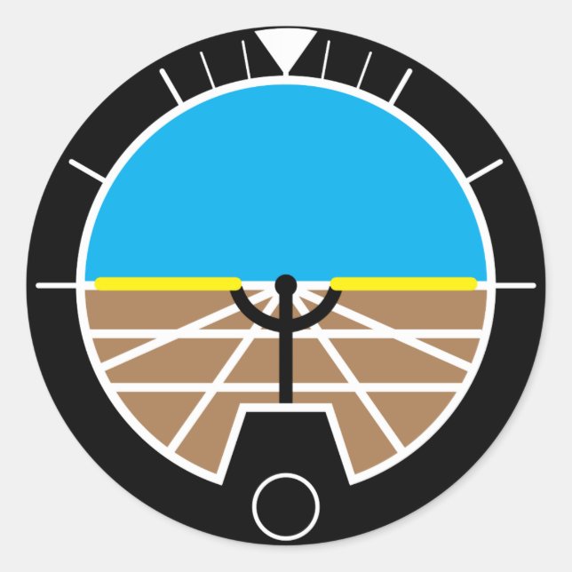 Adesivo Redondo Instrumentos de voo (Frente)