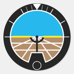 Adesivo Redondo Instrumentos do vôo