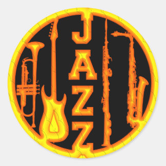 ADESIVO REDONDO INSTRUMENTOS JAZZ