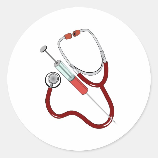 Adesivo Redondo instrumentos médicos medical instruments (Frente)