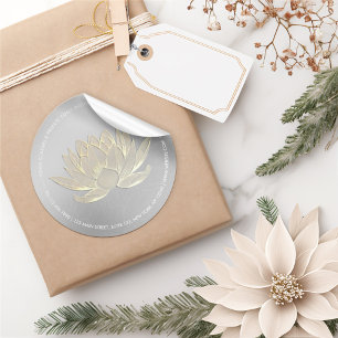 Adesivo Redondo Instrutor de Meditação do YOGA Studio Reiki Dour