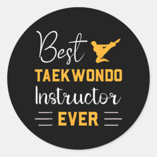 Adesivo Redondo Instrutor de Taekwondo Ever Artes Marciais