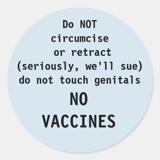 Adesivo Redondo intacto, não há aviso de cirurgias (Frente)