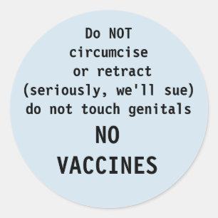 Adesivo Redondo intacto, não há aviso de cirurgias