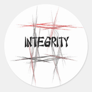 Adesivo Redondo Integridade das Artes Marciais