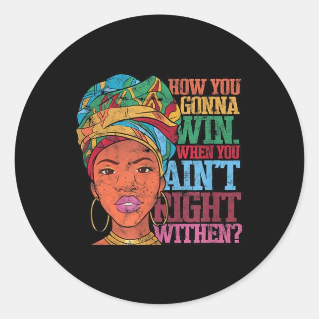 Adesivo Redondo Interior - Vitória - Verdade Uni-adultos - Preto - (Frente)